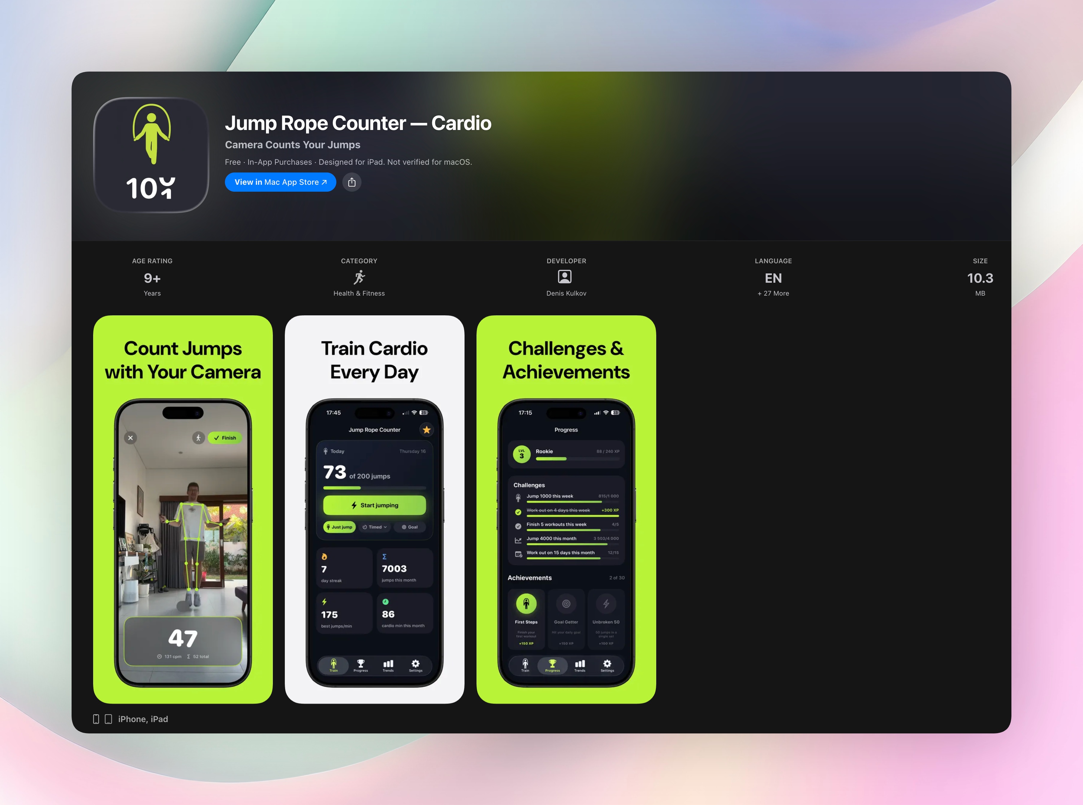 Jump Rope Counter — Cardio screenshot