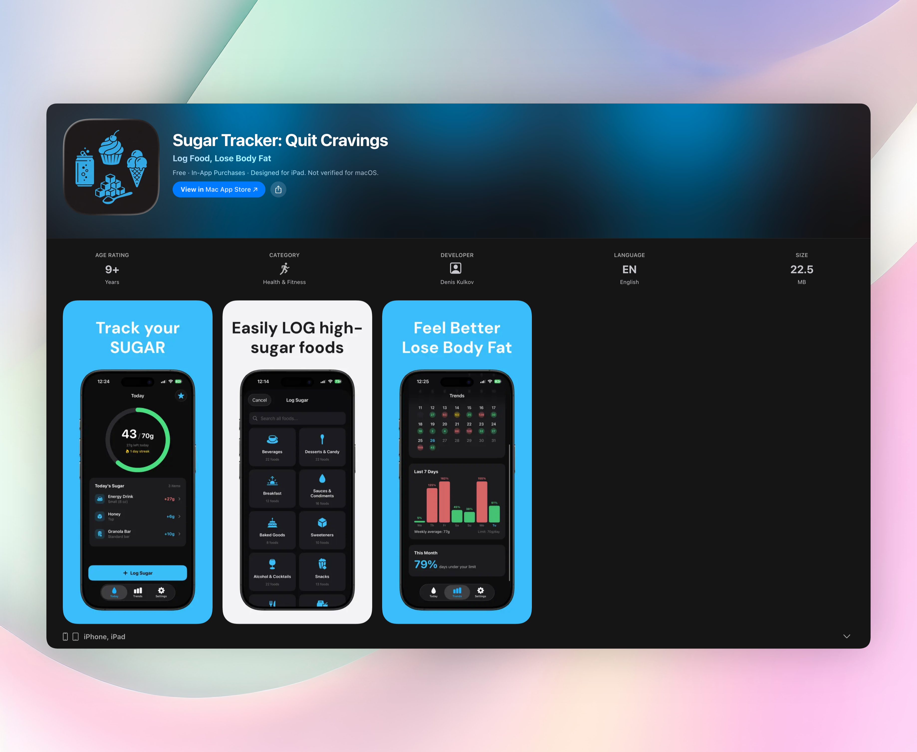 Sugar Tracker: Quit Cravings screenshot